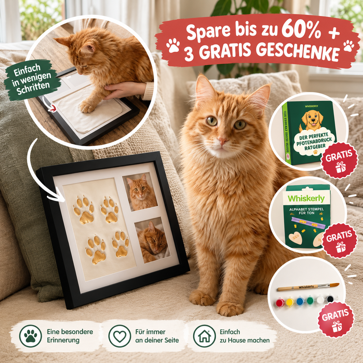 BIDIKLAND™ Pfotenabdruck Set