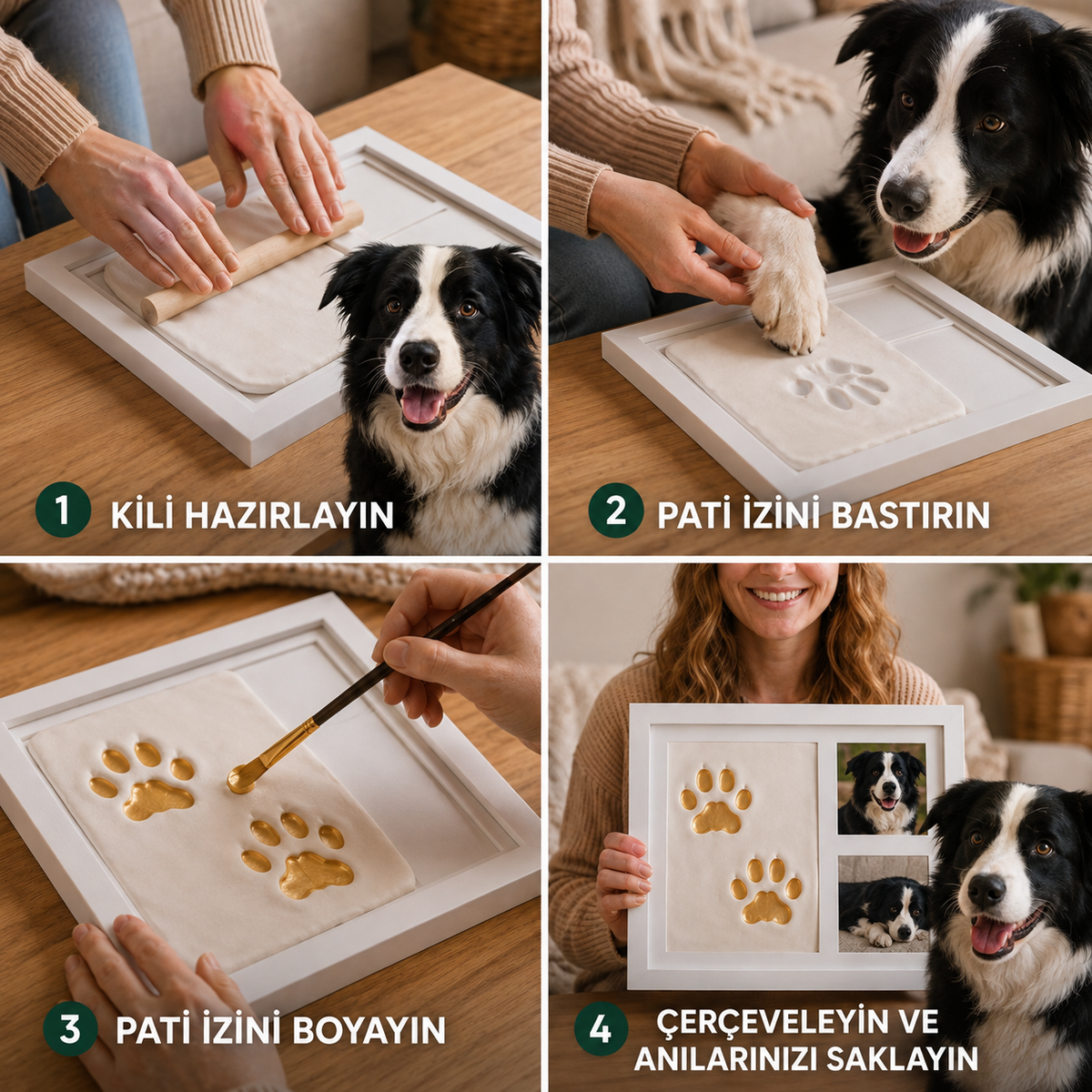 BIDIKLAND® PATİ KİL ANI İZİ KİTİ